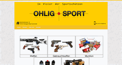 Desktop Screenshot of ohlig-sport.de